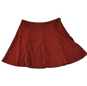 BB DAKOTA Burnt Orange Suede Mini Skirt